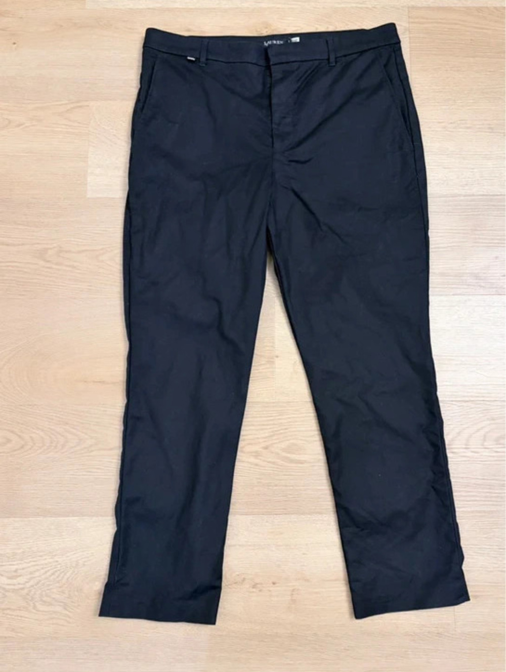Lauren Ralph Lauren Women’s Black Dress Pants Size 14 Cropped Straight Leg